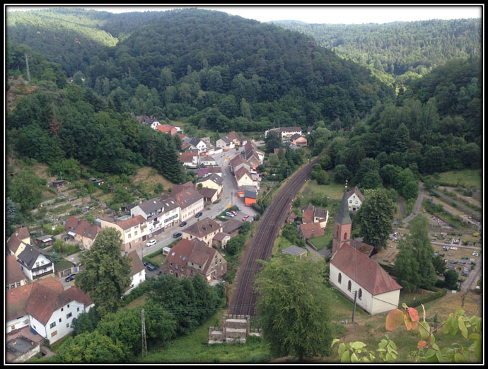 View overlooking Frankenstein Valley.