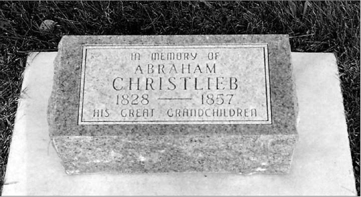Abraham Christlieb Grave Marker