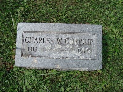 Masonic Cemetery Chrislip Headstone