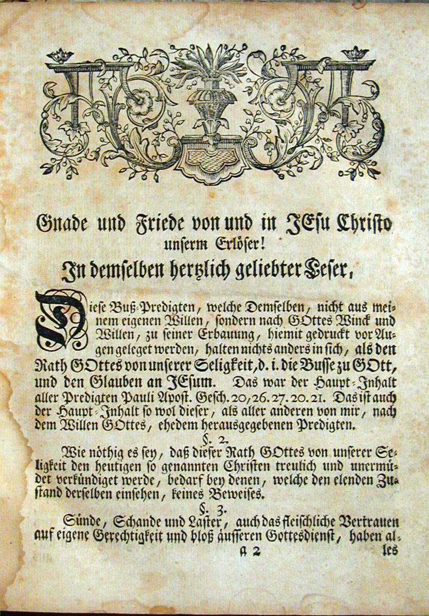 Representative page in Book of Sermons.