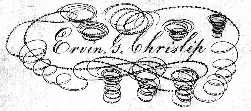 E. G. Chrislip Signature