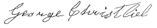 George Christlieb's signature