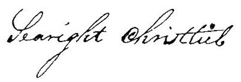 George Searight Christlip's Signature