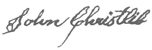 John Christlib's Signature