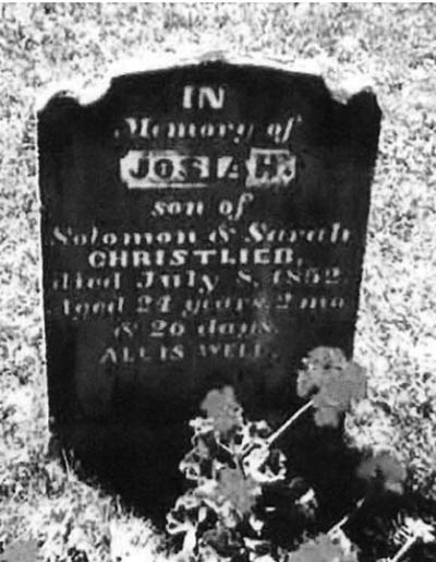 Josiah Chritlieb's Headstone