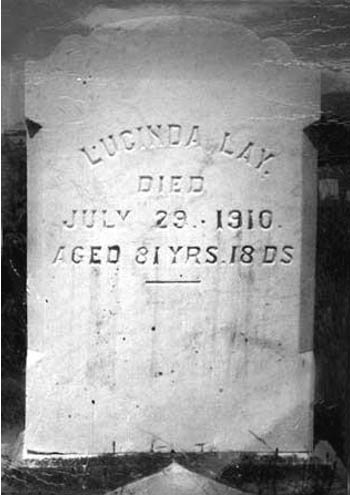 Lucinda Christlieb Lay Headstone