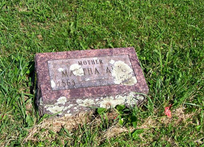 Headstone - Martha Ann Griffith Chrislip