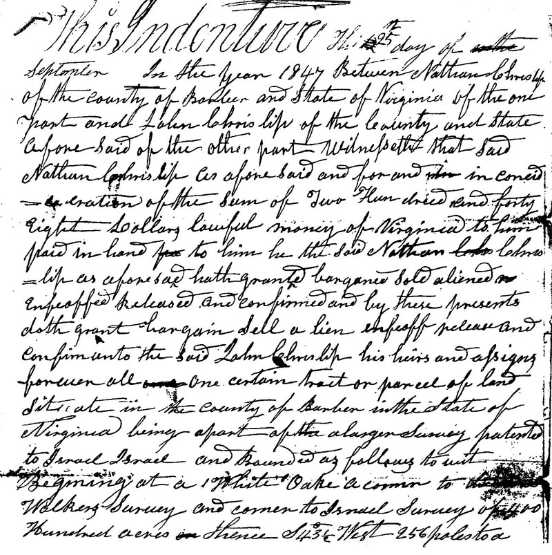 Nathan Chrislip Indenture Pg. 1