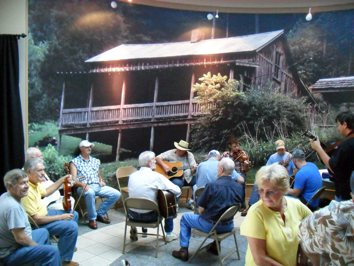 Enjoying a good Music Pickin' at the Country Music Highway Museum.