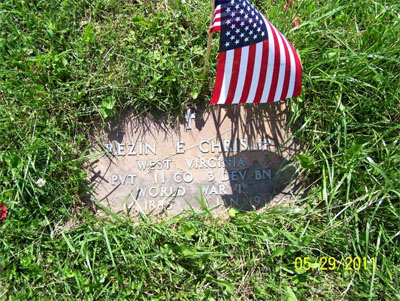 Rezin Chrislip WWI Headstone