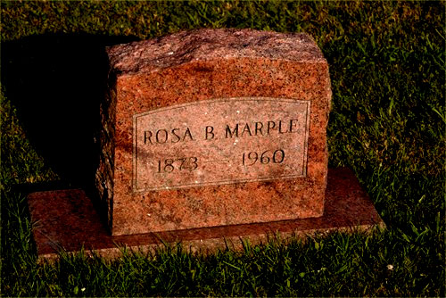 Rosa Belle Smith Marple Headstone