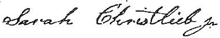 Sarah Christlieb's Signature