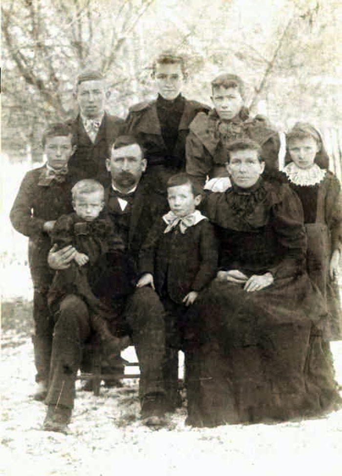 Theodore and Mary Allman and family