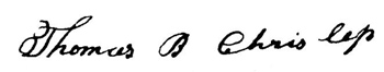 Thomas B. Chrislip's Signature