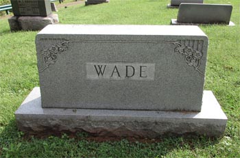 Wade headstone