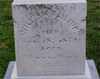 William Railing’s Headstone