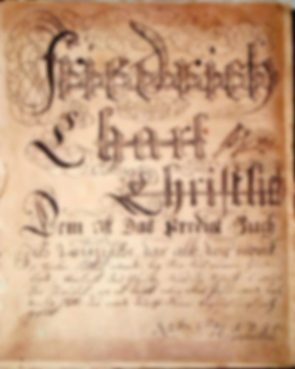 Blurry page with scrollwork.