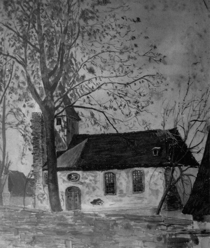 Painting of St. Alban, Germany, Church