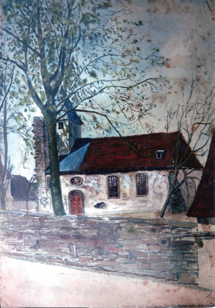 Painting of St. Alban, Germany, Church