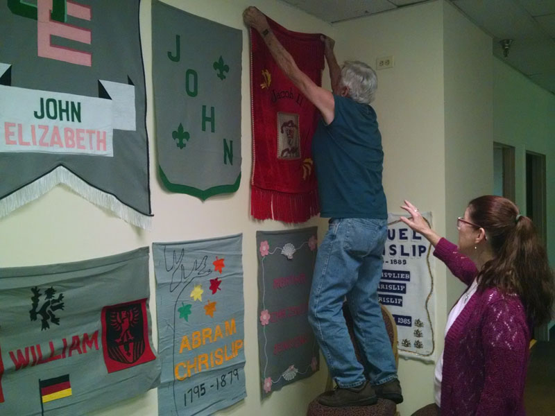 Hanging of the banners