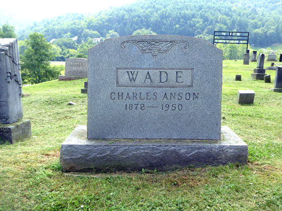Charles Anson Wade Headstone.