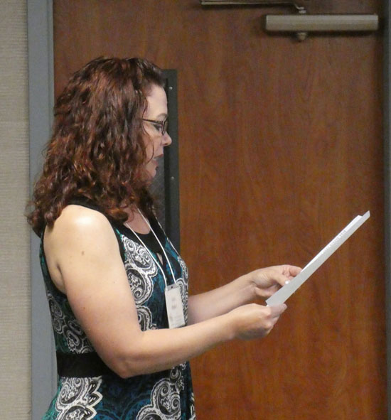 Lisa Baker reading 'The Pilgrimage.'